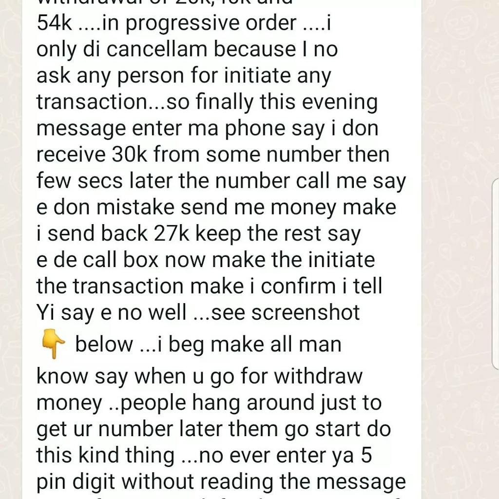 MTN Mobile Money SMS Refund Scams